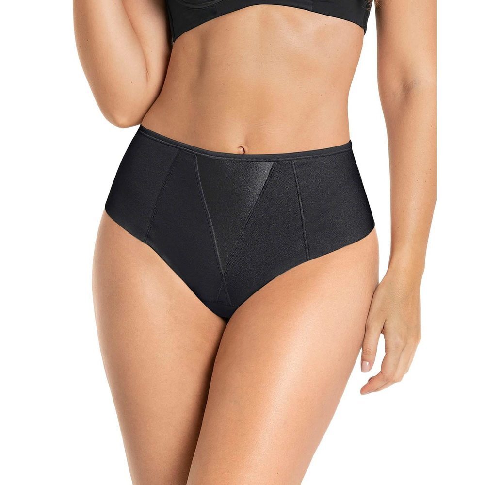 Leonisa High-Waisted Satin Detail Shaping Thong